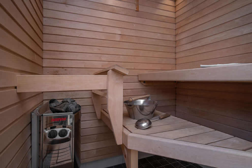 Apartamentos Rukavillage, sauna