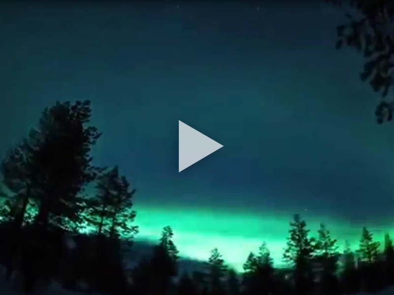 Las auroras boreales, un espectáculo