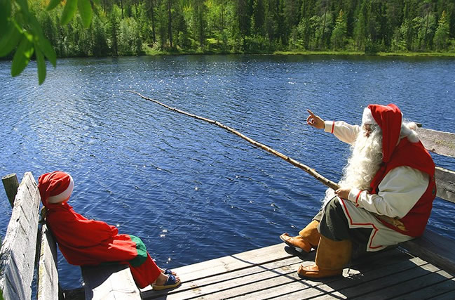 Santa Claus en Rovaniemi, verano