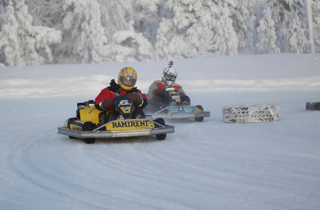 Karting en la nieve